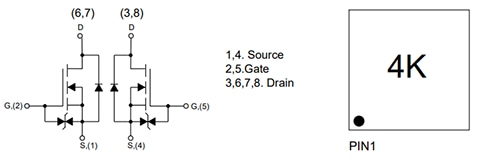 Micro Commercial Components (MCC) SI3134KU6 Small Signal Dual N-Channel MOSFET